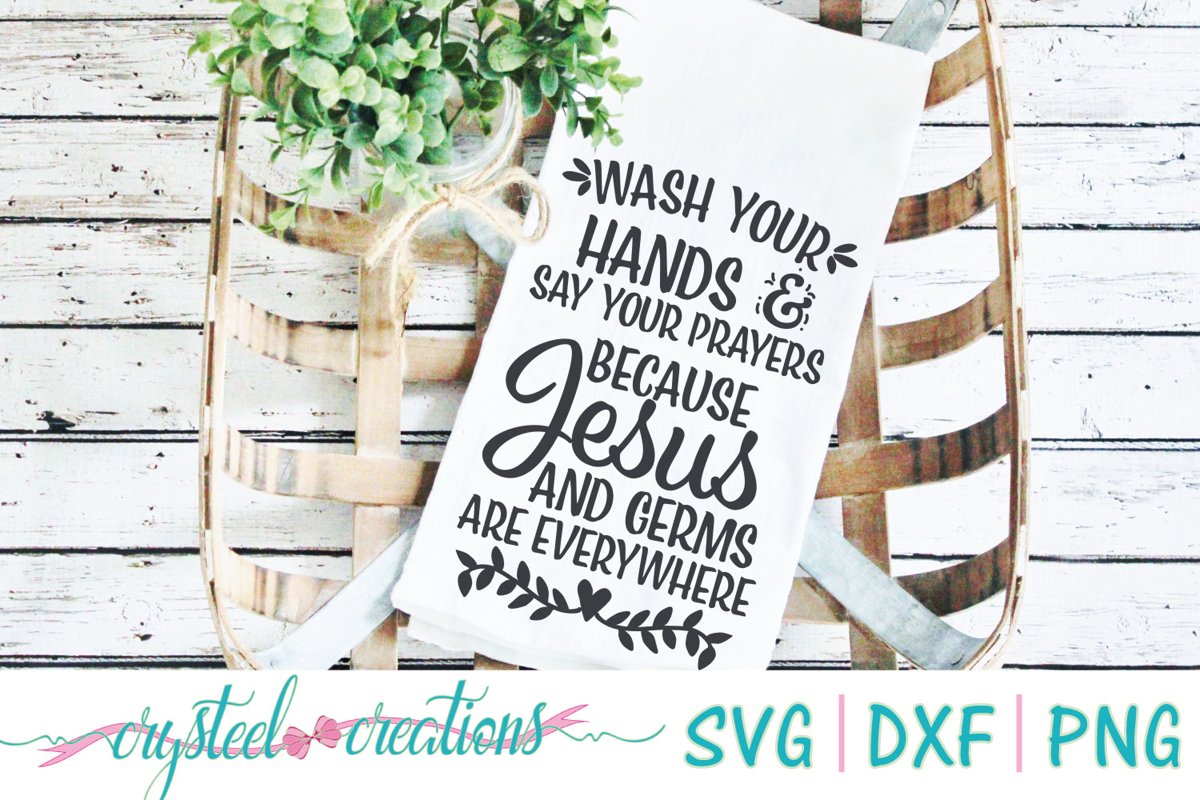 Wash your hands SVG, DXF, PNG example image 1