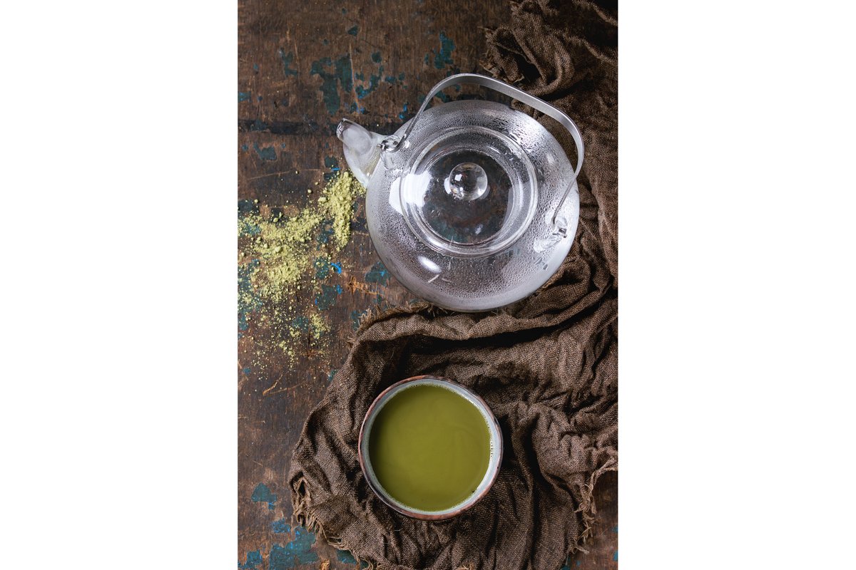 Cup of matcha tea example image 1