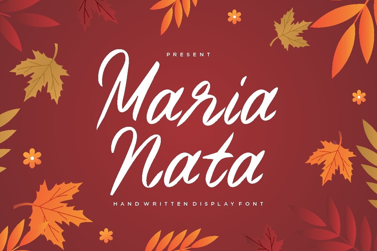 Maria Nata Script Font example image 1