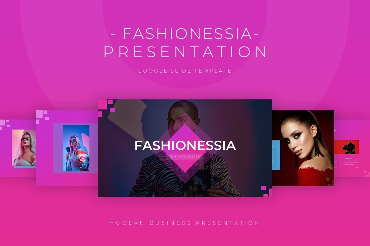 Fashionessia - Google Slide Template example image 1