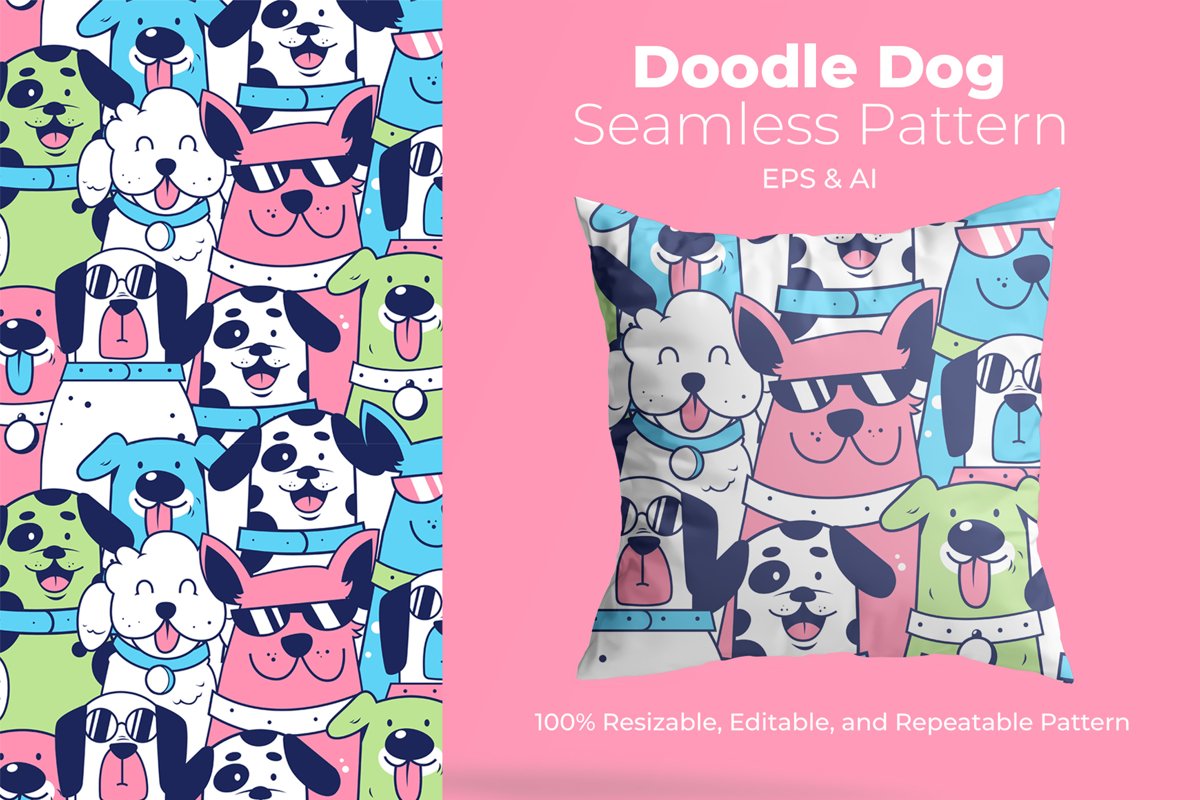 Doodle Dog-Pattern example image 1