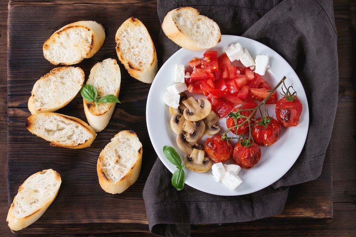 Ingredients for bruschetta example image 1