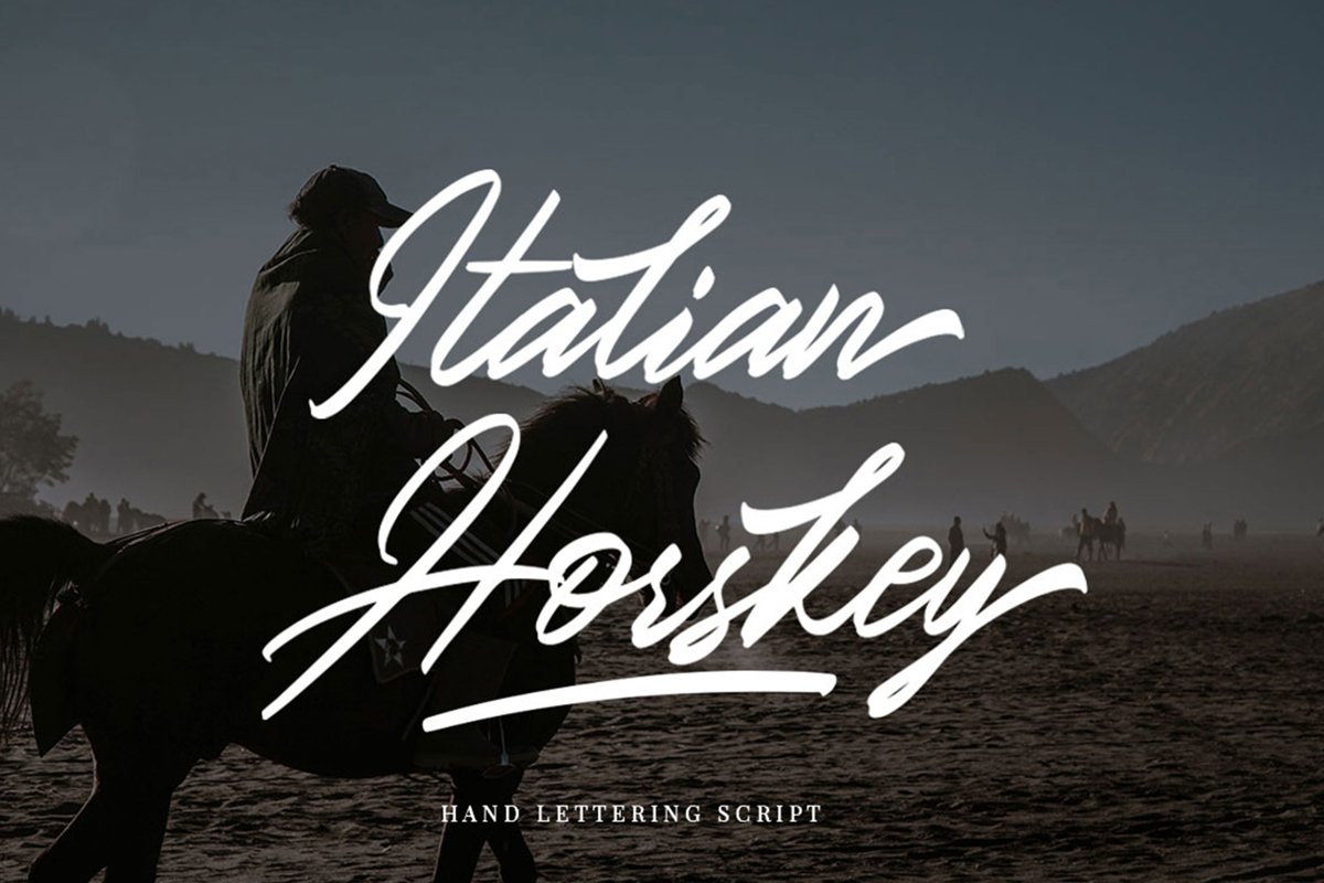 Italian Horskey Signature Script example image 1