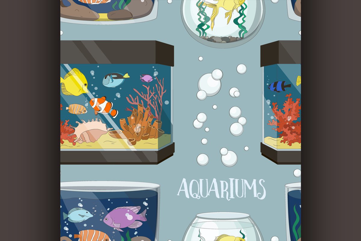 Glass Aquarium Set pattern example image 1