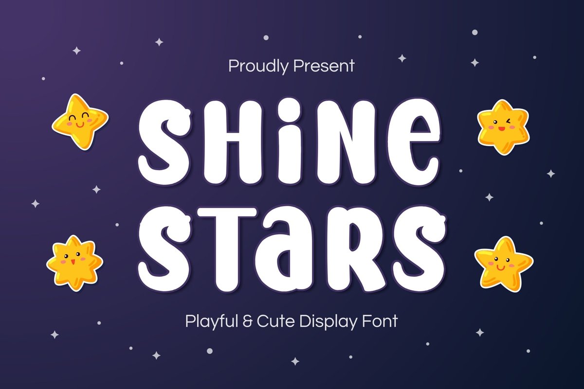 Shine Stars Font example image 1