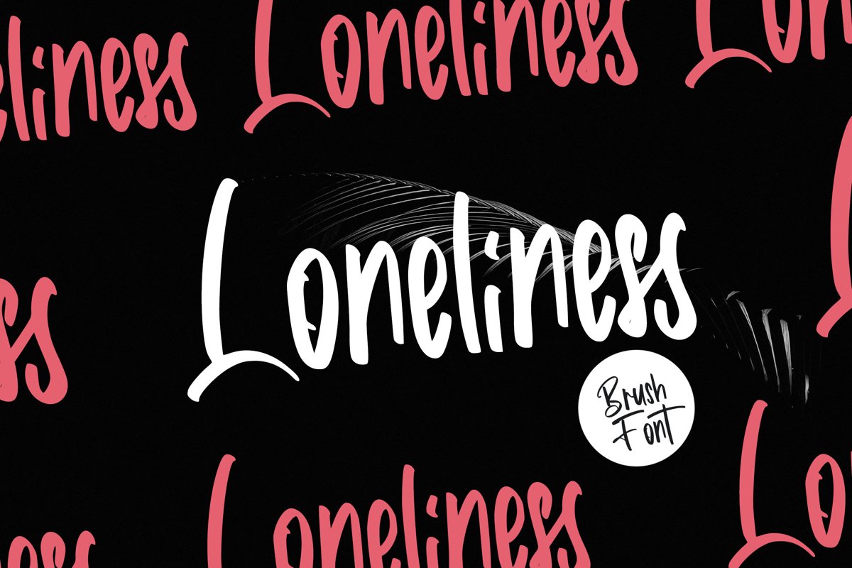 Loneliness | Brush Font example image 1