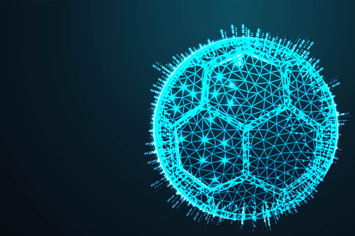 ball, football sport,Abstract 3d polygonal wireframe airplan example image 1