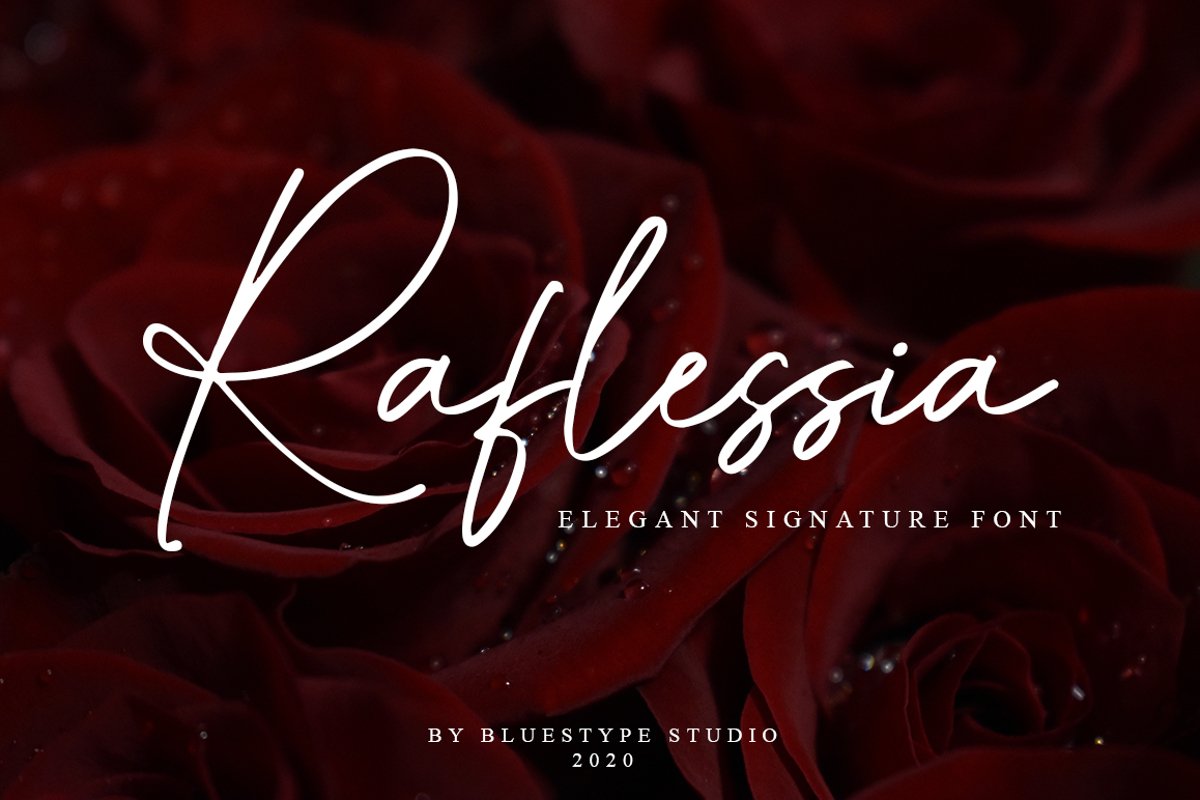 Raflessia - Elegant Signature Font example image 1