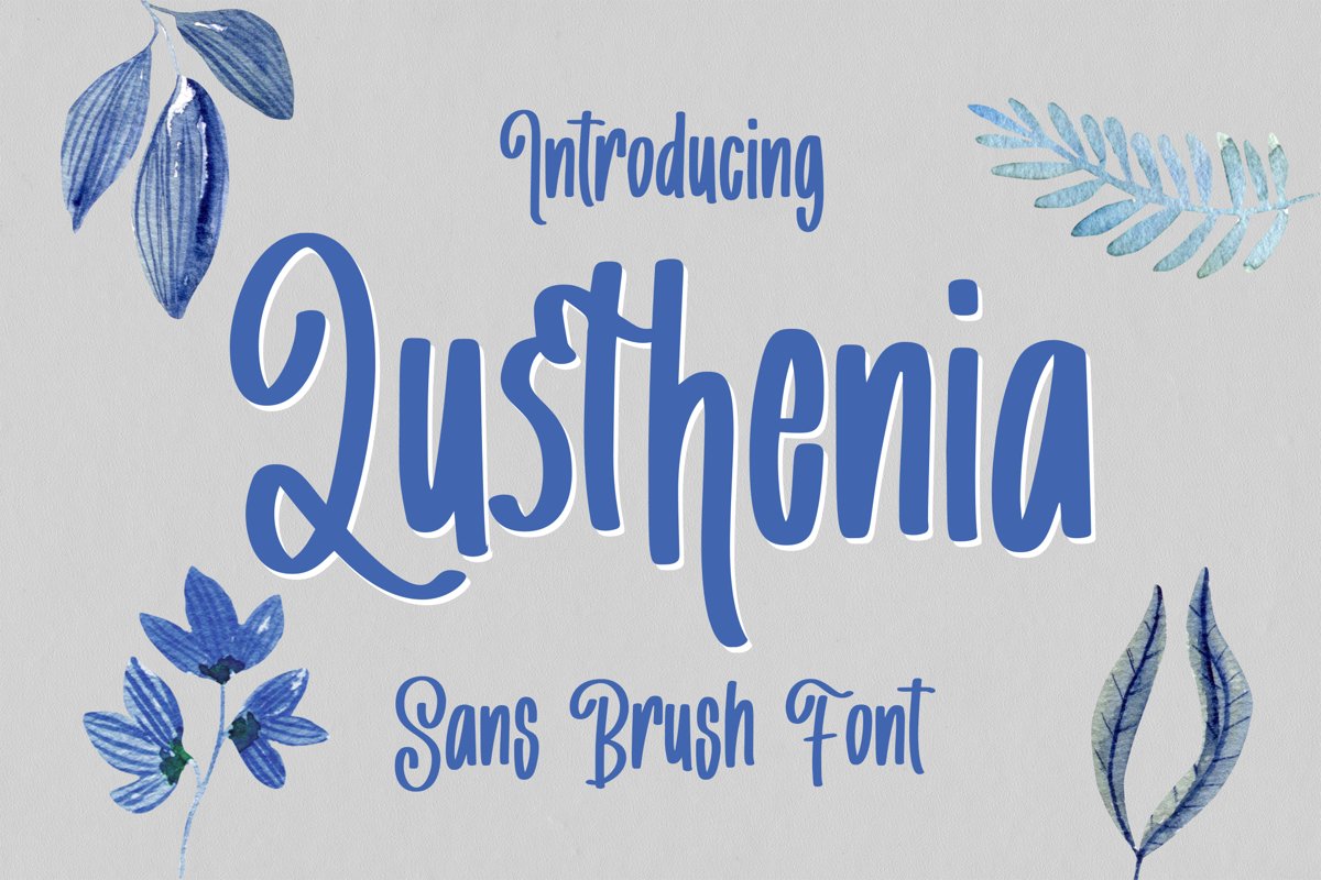 Lusthenia - Sans Brush Font example image 1