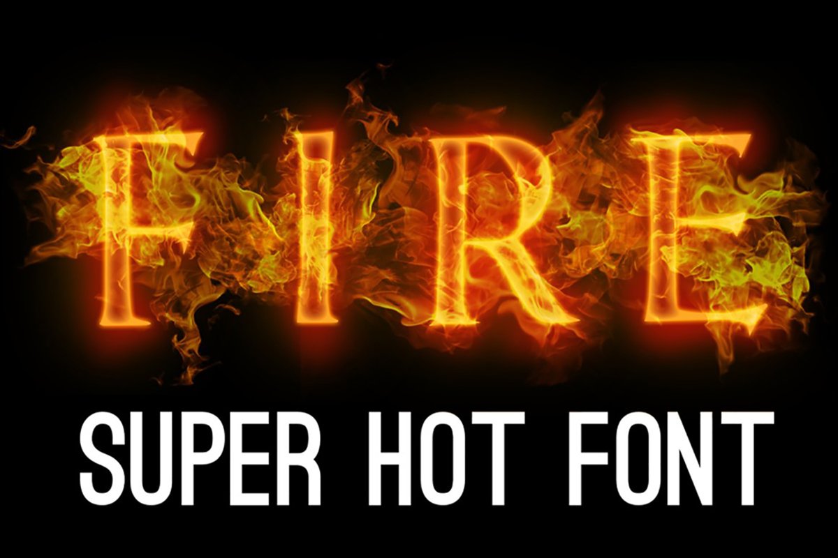 Fire font. Burning letters alphabet example image 1
