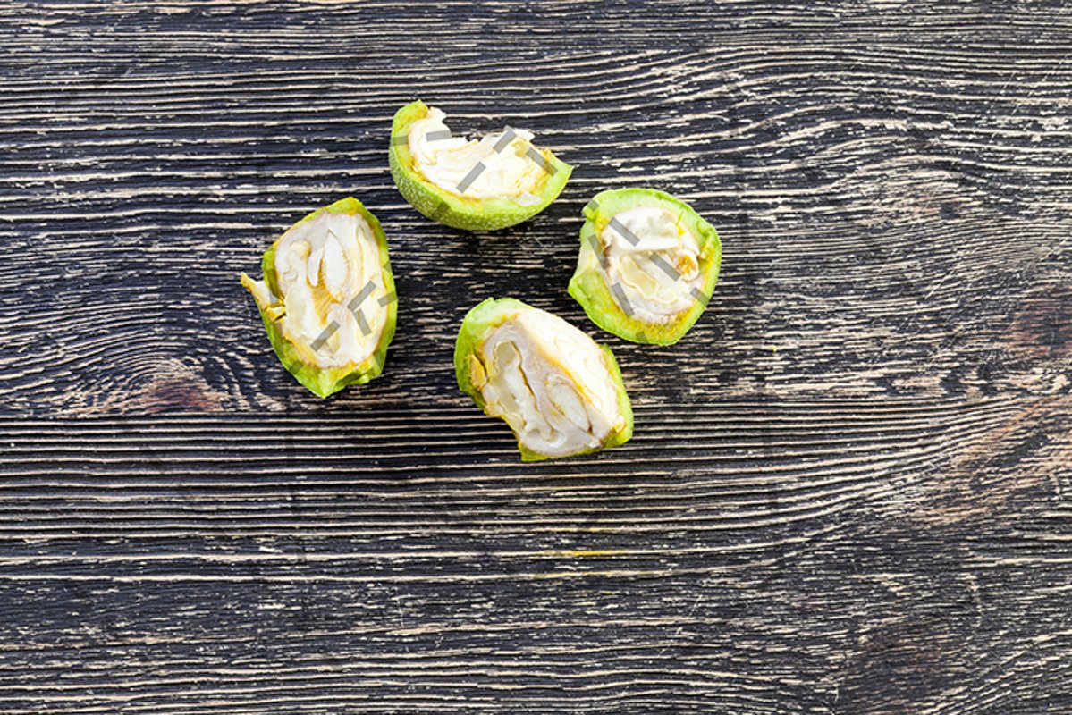 chopped green walnuts example image 1