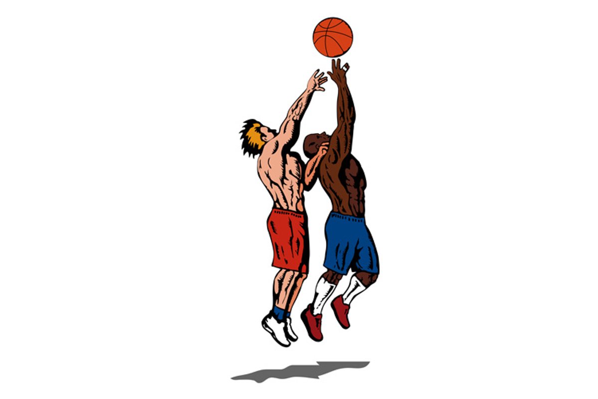 street Basketball Player Rebounding (336974) Illustrations Design