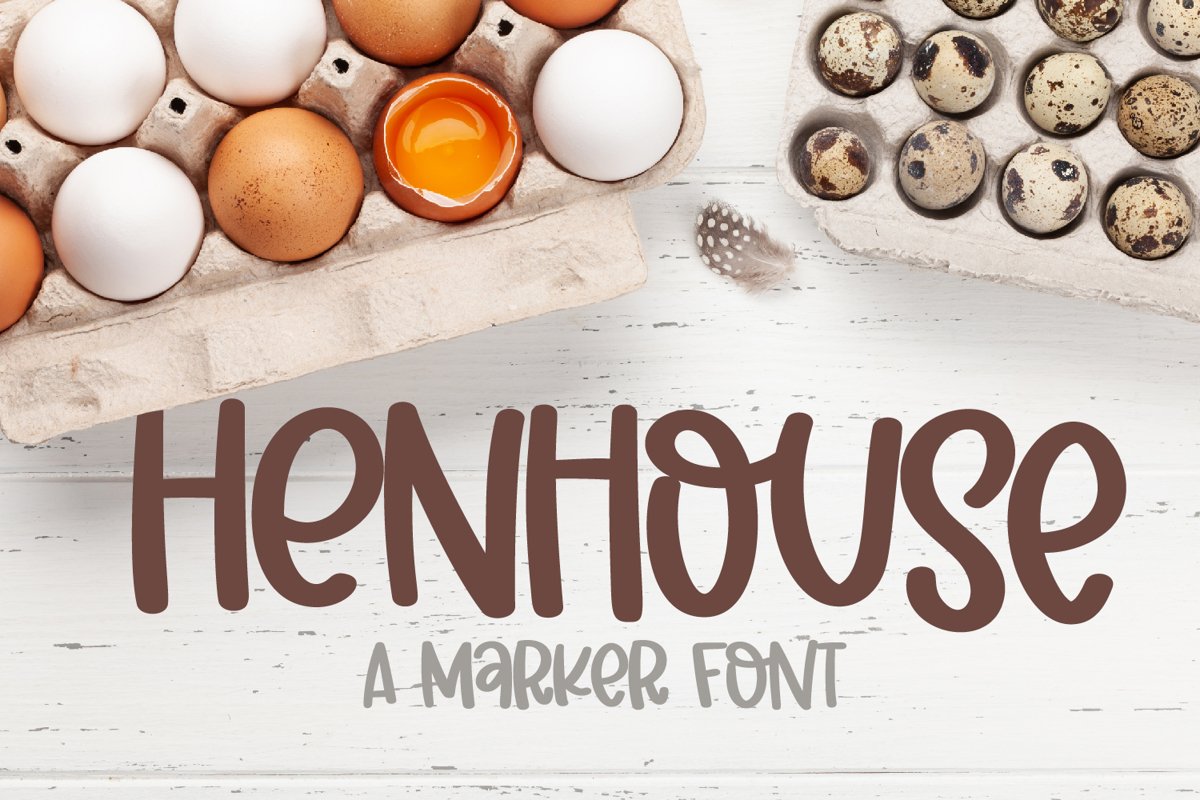 Henhouse - A Marker Font example image 1
