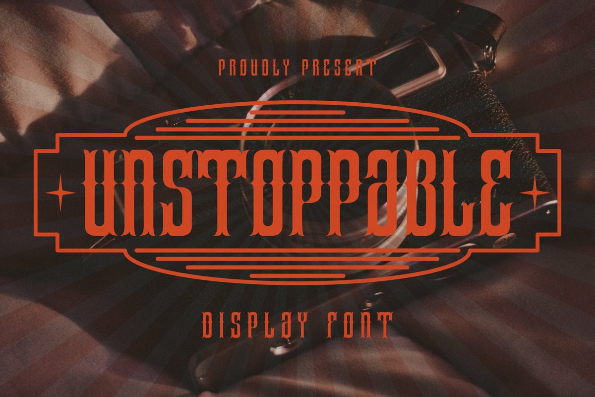 Unstoppable Font example image 1