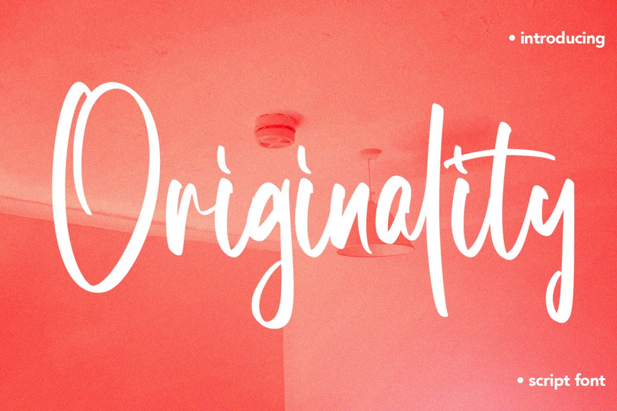 Originality - Script Font example image 1