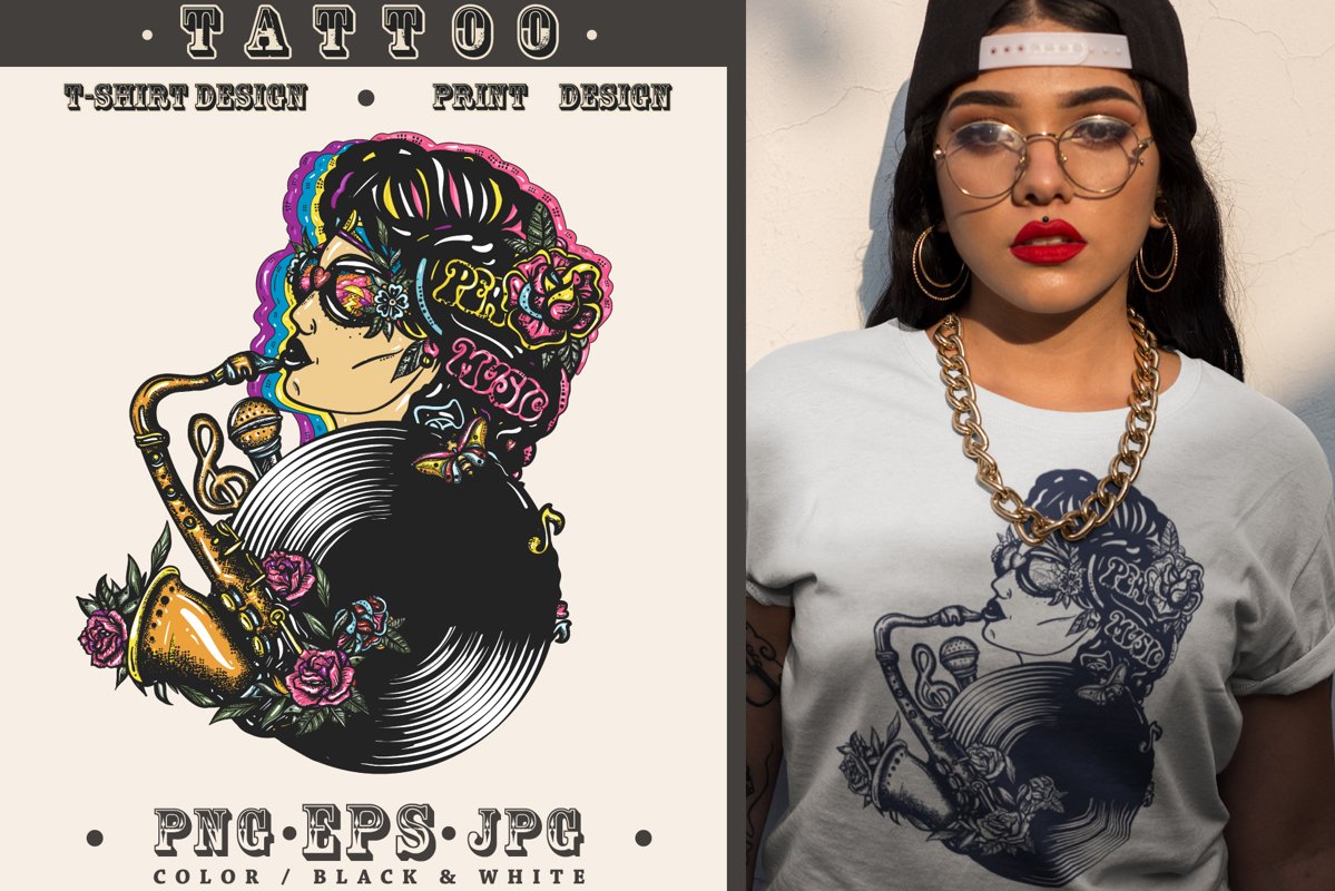 Music girl example image 1