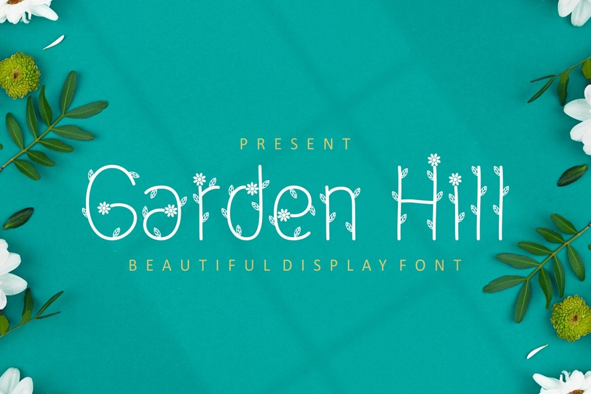 Garden Hill - Decorative Display Font example image 1