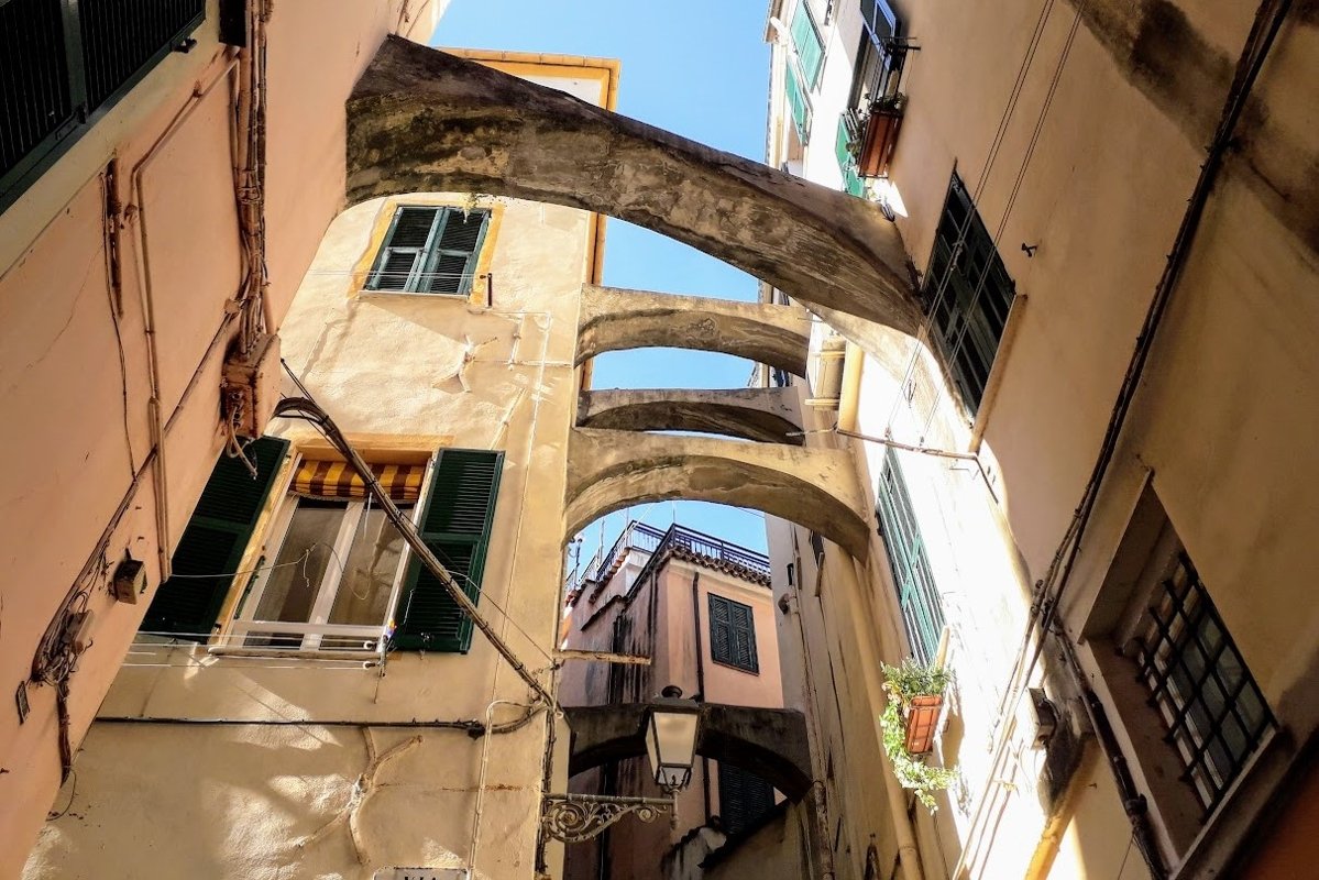 Architecture Photography Old town Sanremo Italy example image 1