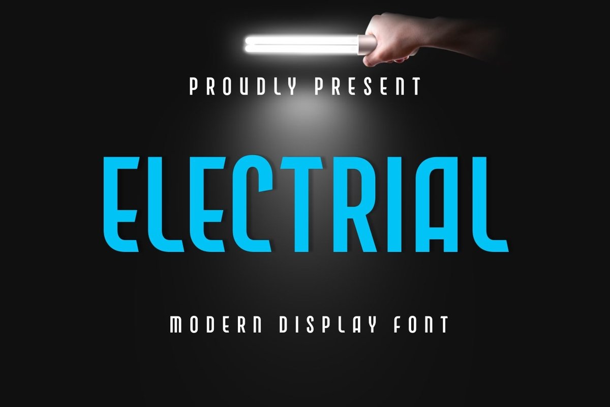 Electrial - Modern Display Font example image 1