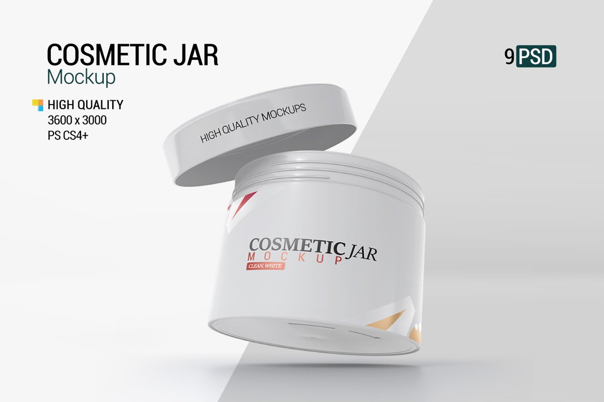 Cosmetic Jar Mockup example image 1