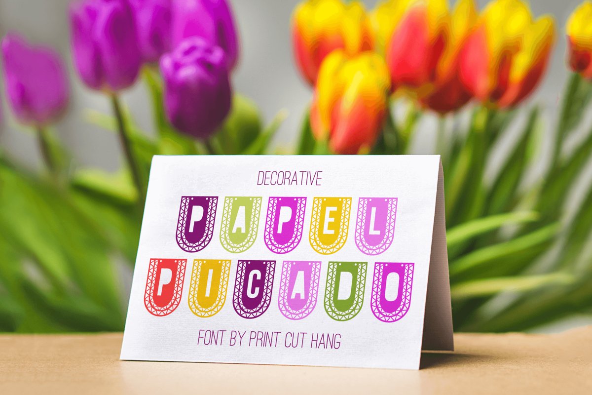 Decorative Papel Picado Font TTF example image 1