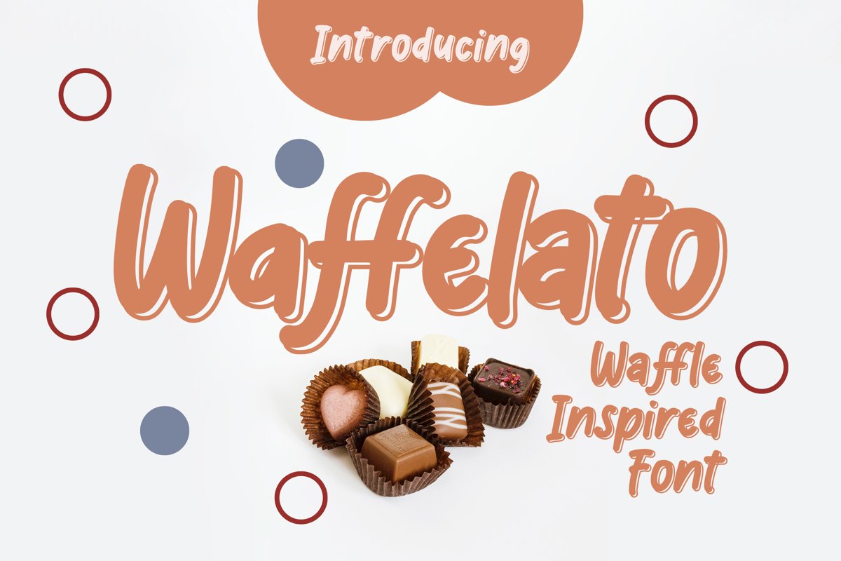 Waffelato - Inspired Font example image 1