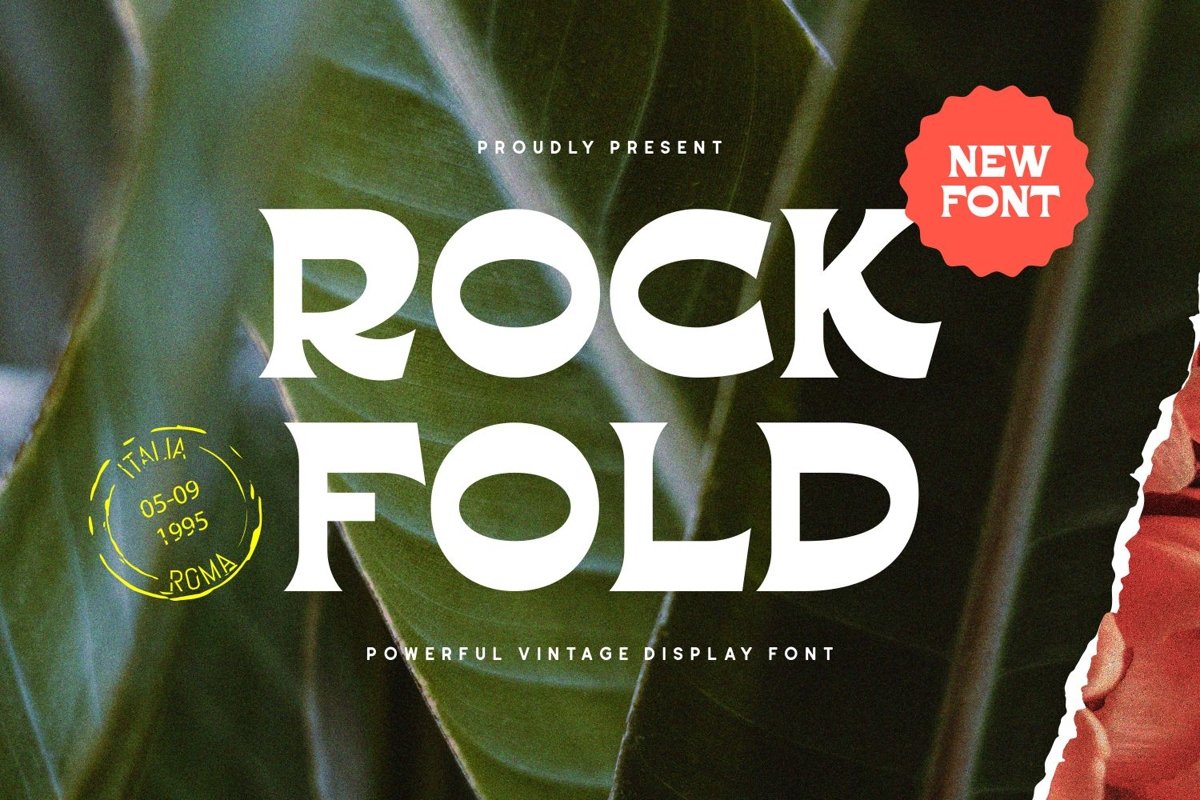 Rockfold - Powerful Vintage Display Font example image 1