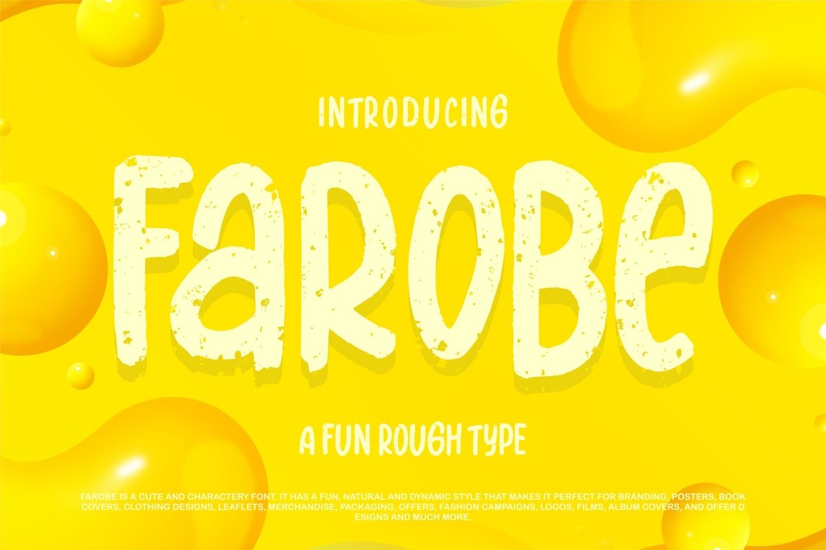 Farobe | A Fun Rough Type example image 1