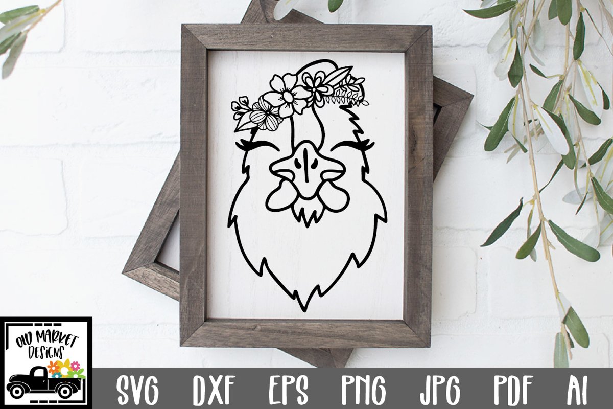 Chicken SVG File - Chicken Face SVG Cut File example image 1