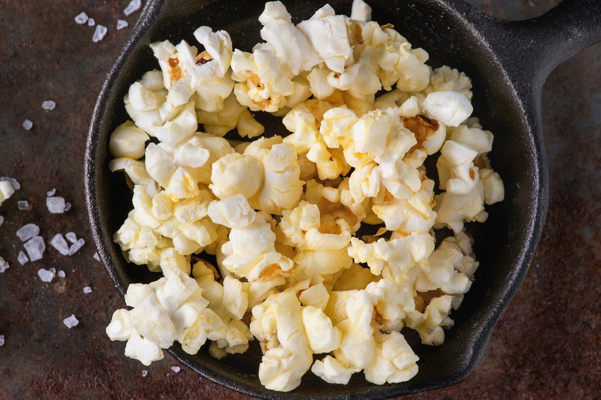 Prepared salted popcorn example image 1