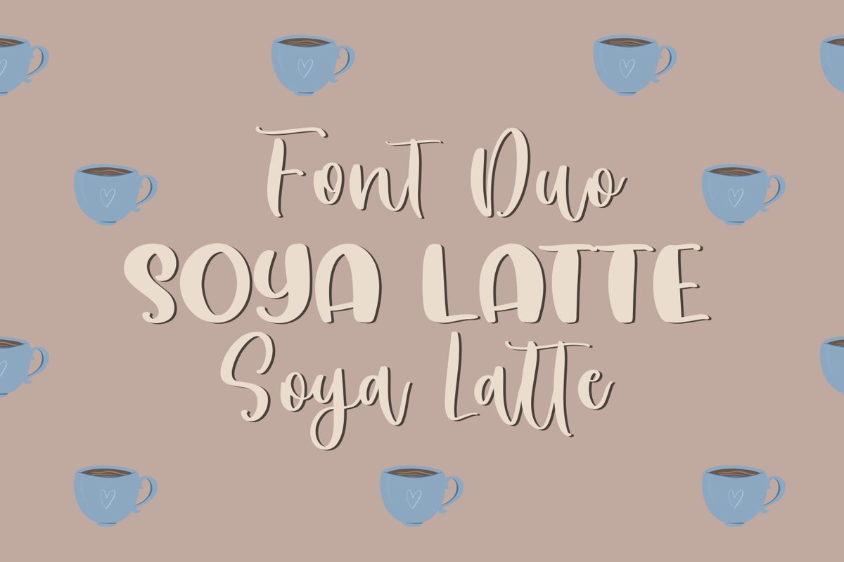 Soya Latte Font Duo example image 1