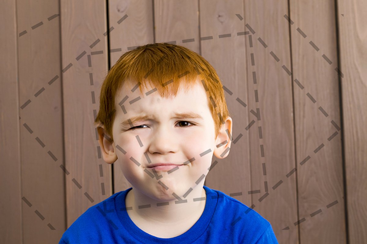 the boy is frowning example image 1