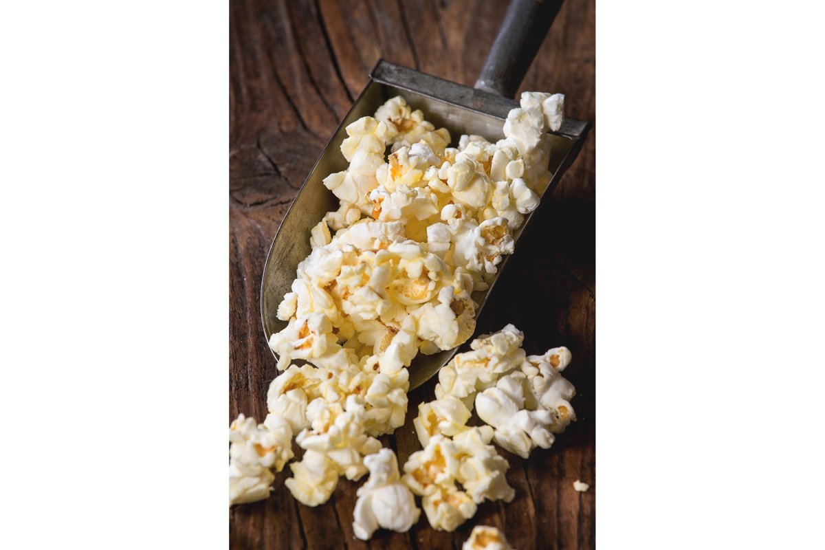 Prepared salted popcorn example image 1