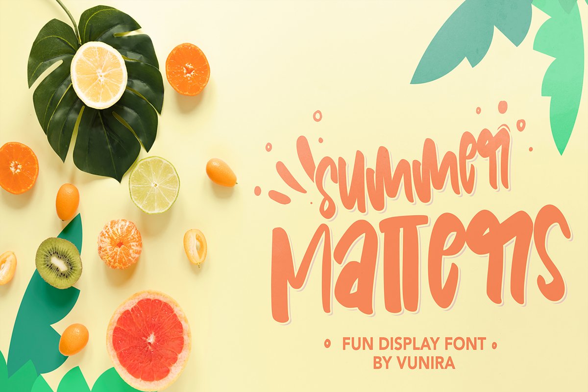 Summer Matters | Fun Display Font example image 1