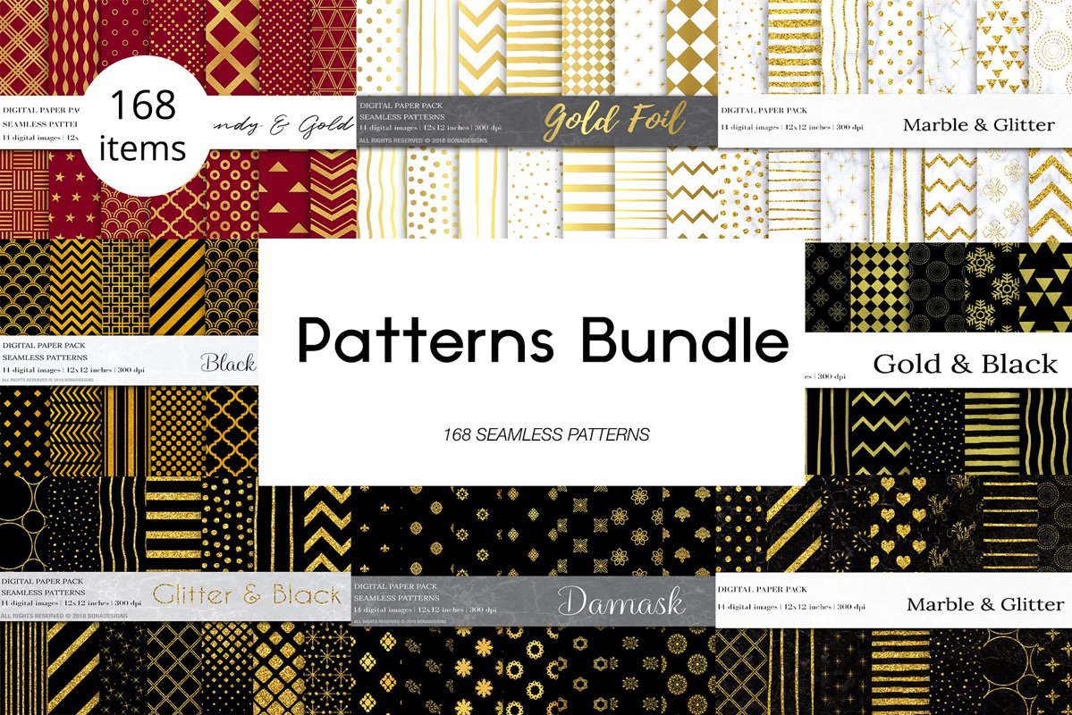 Seamless Patterns Bundle example image 1