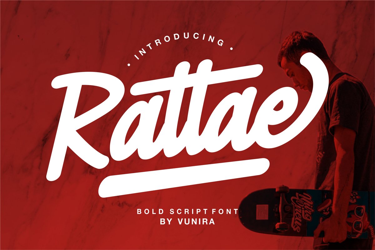 Rattae | Bold Script Font example image 1