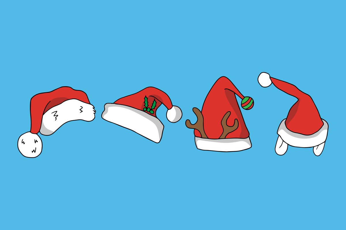 Santa Hat Illustrations example image 1