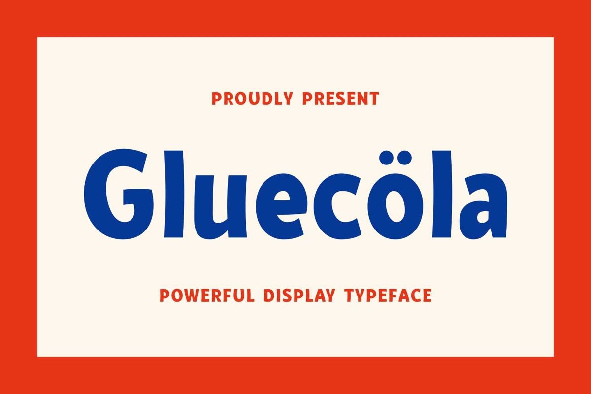 Gluecöla - Powerful Display Typeface example image 1