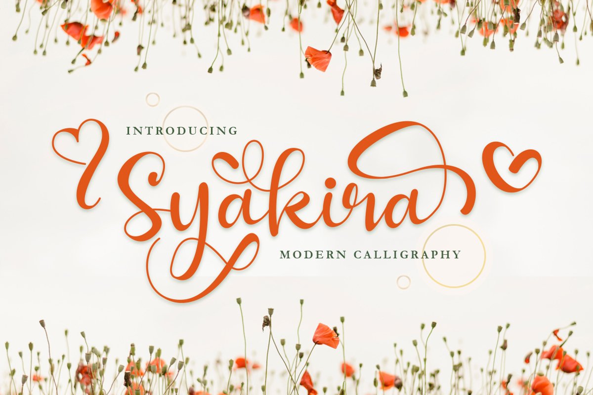 Syakira Beautiful Modern Calligraphy example image 1