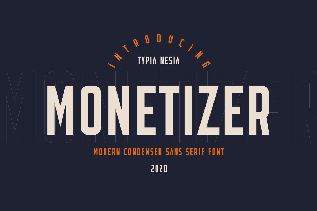 Monetizer - Condensed Sans example image 1