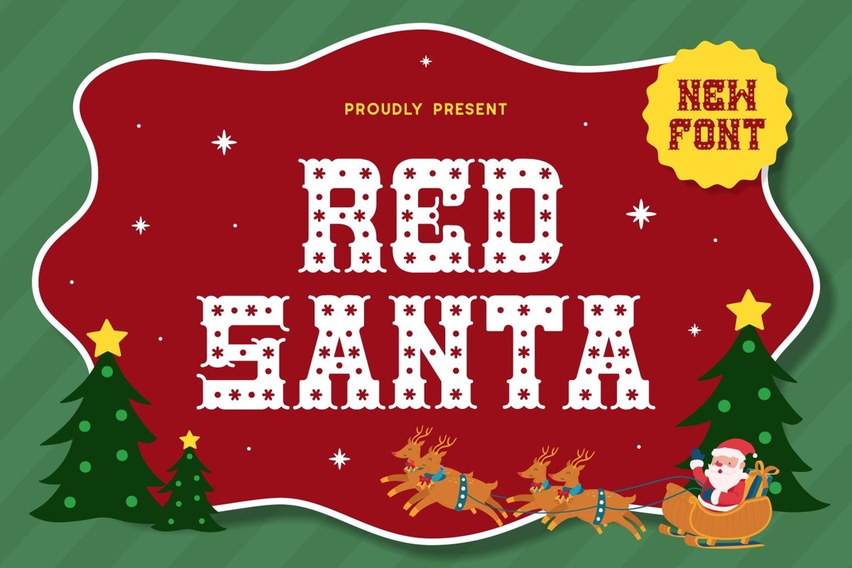 Redsanta - Decorative Display Font example image 1