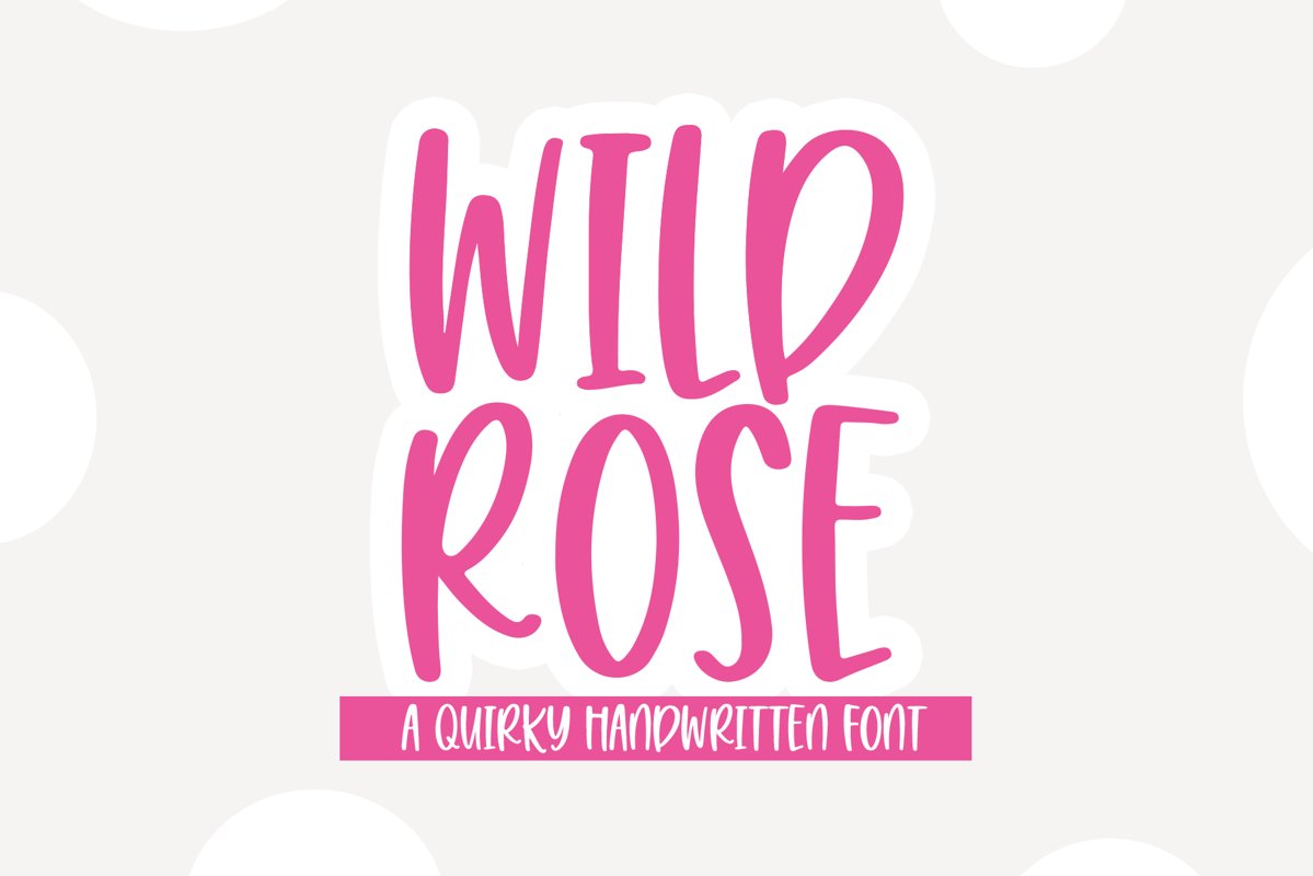 Wild Rose - A Quirky Handwritten Font example image 1