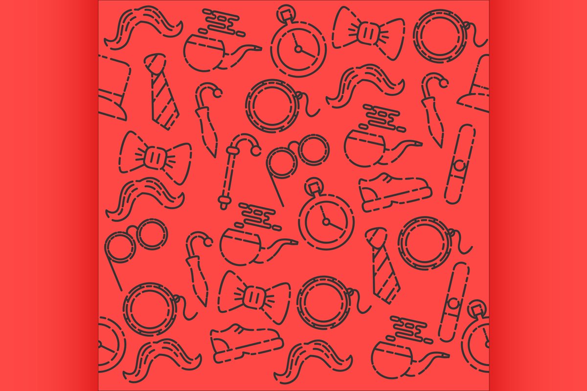 Gentlemens vintage stuff pattern example image 1