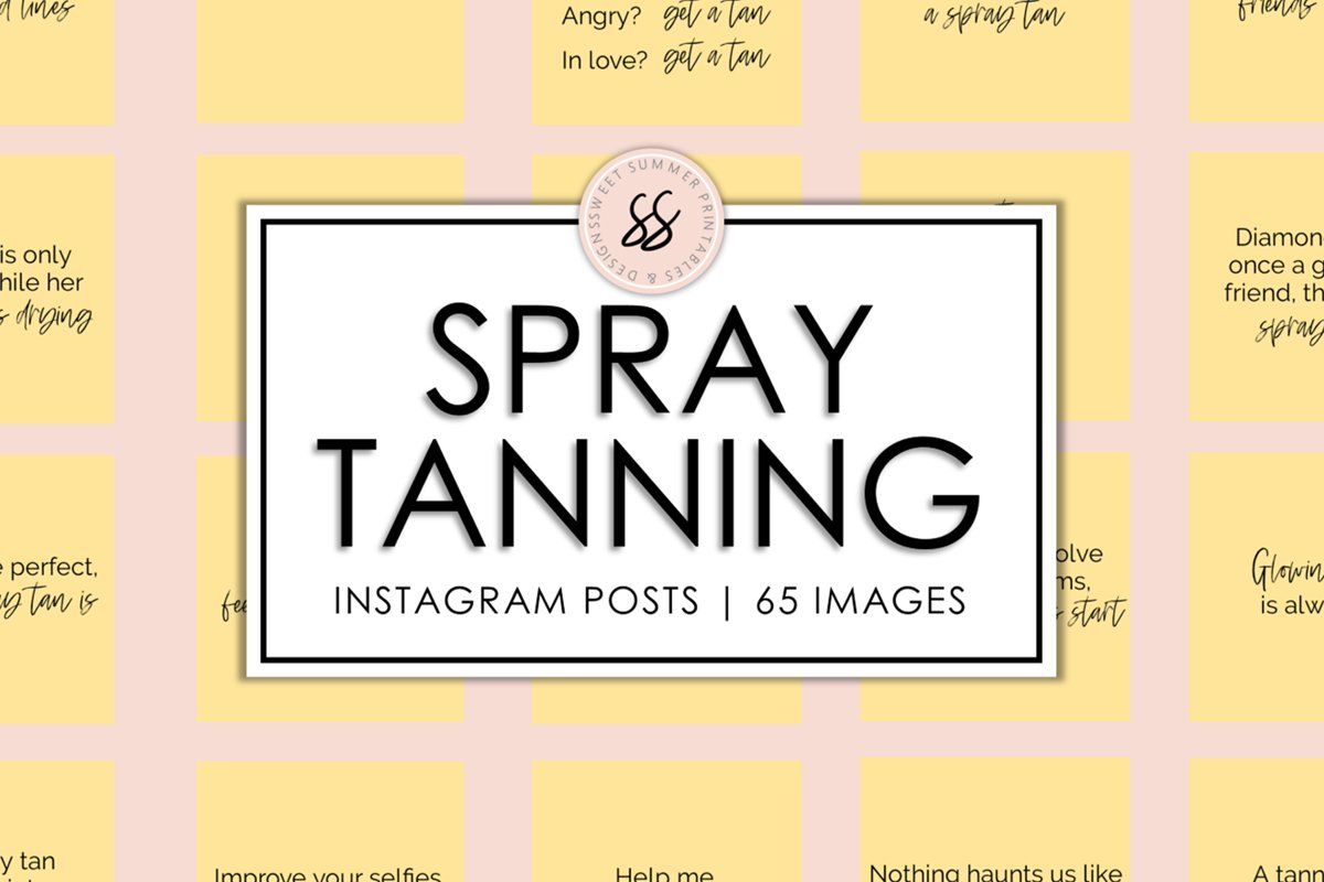 Spray Tanning Yellow Instagram Posts example image 1
