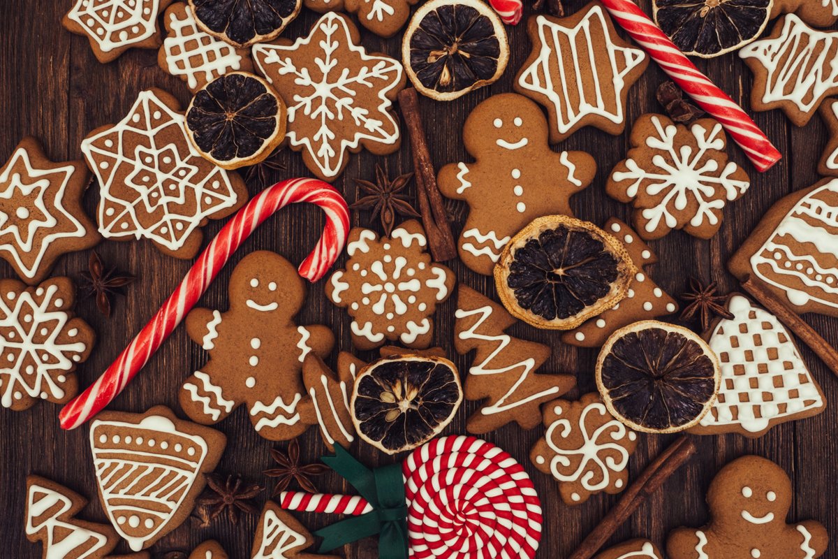 Christmas cookies background. example image 1