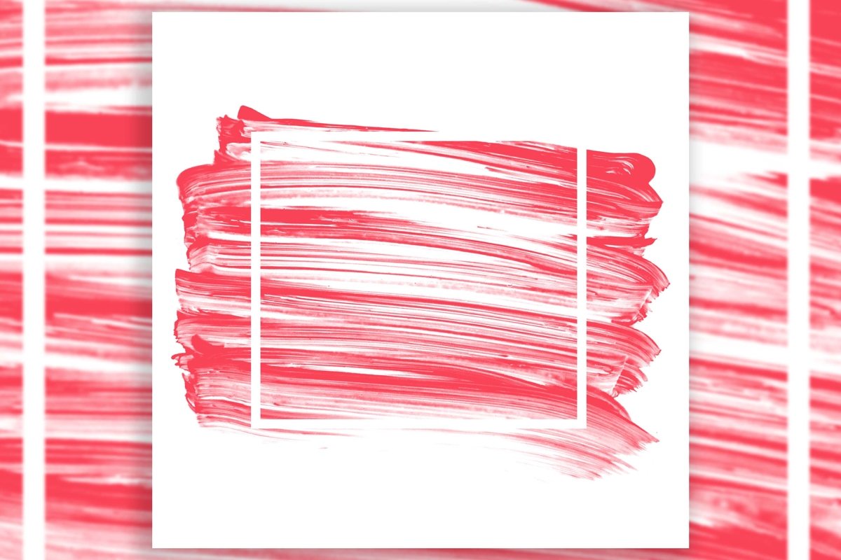 Acrylic Brush Strokes Template Background example image 1