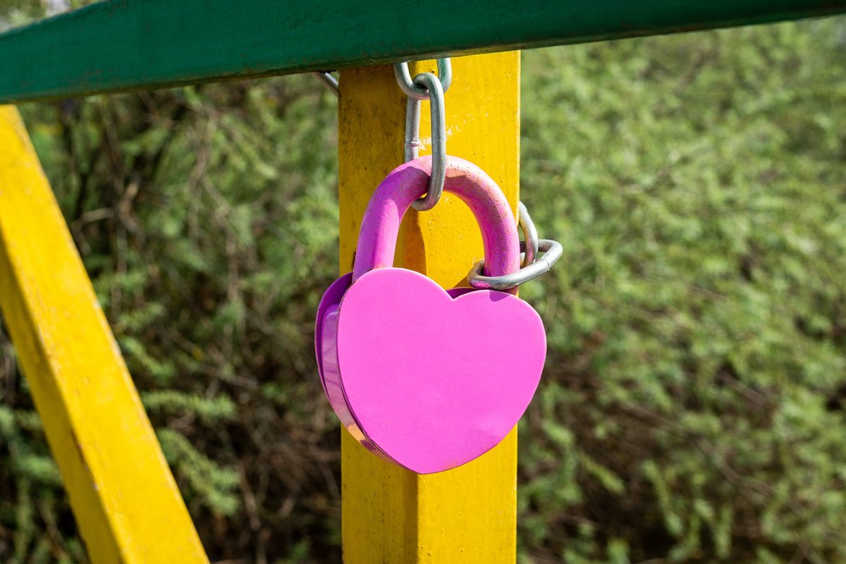 design element. love lock image example image 1