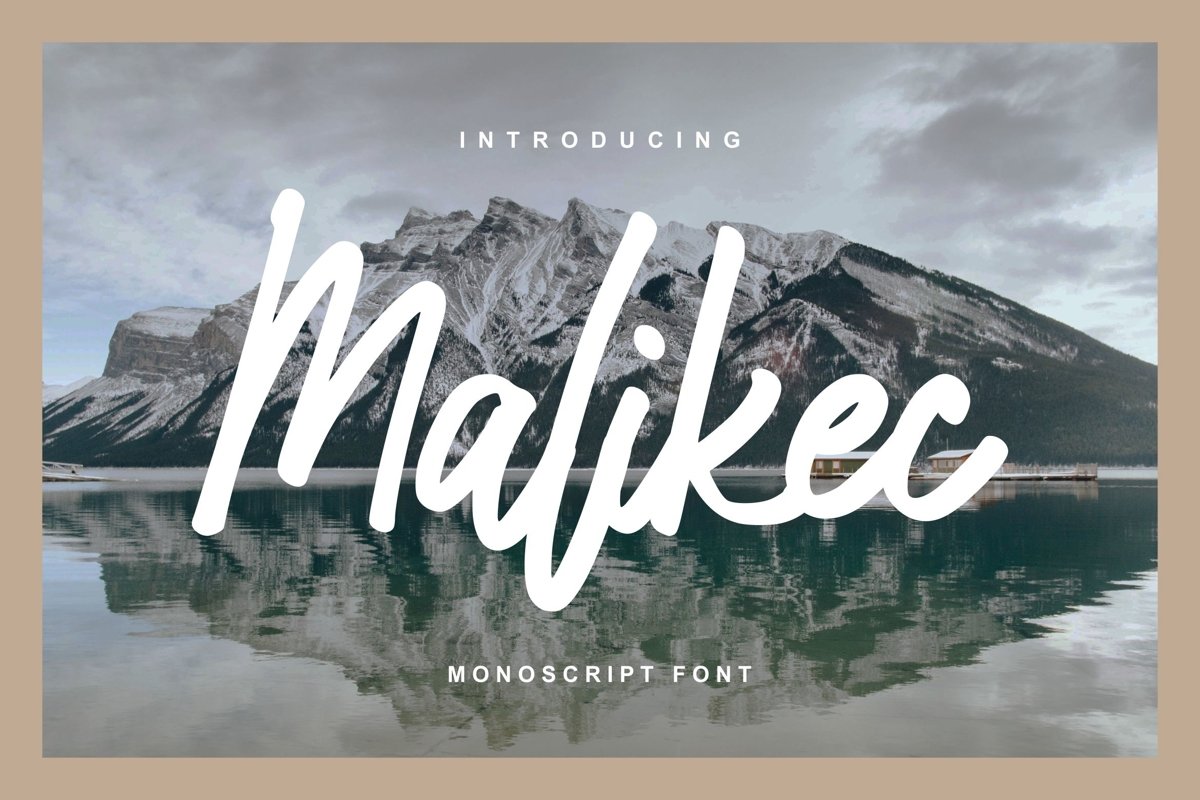 Malikec | Mono Script Font example image 1