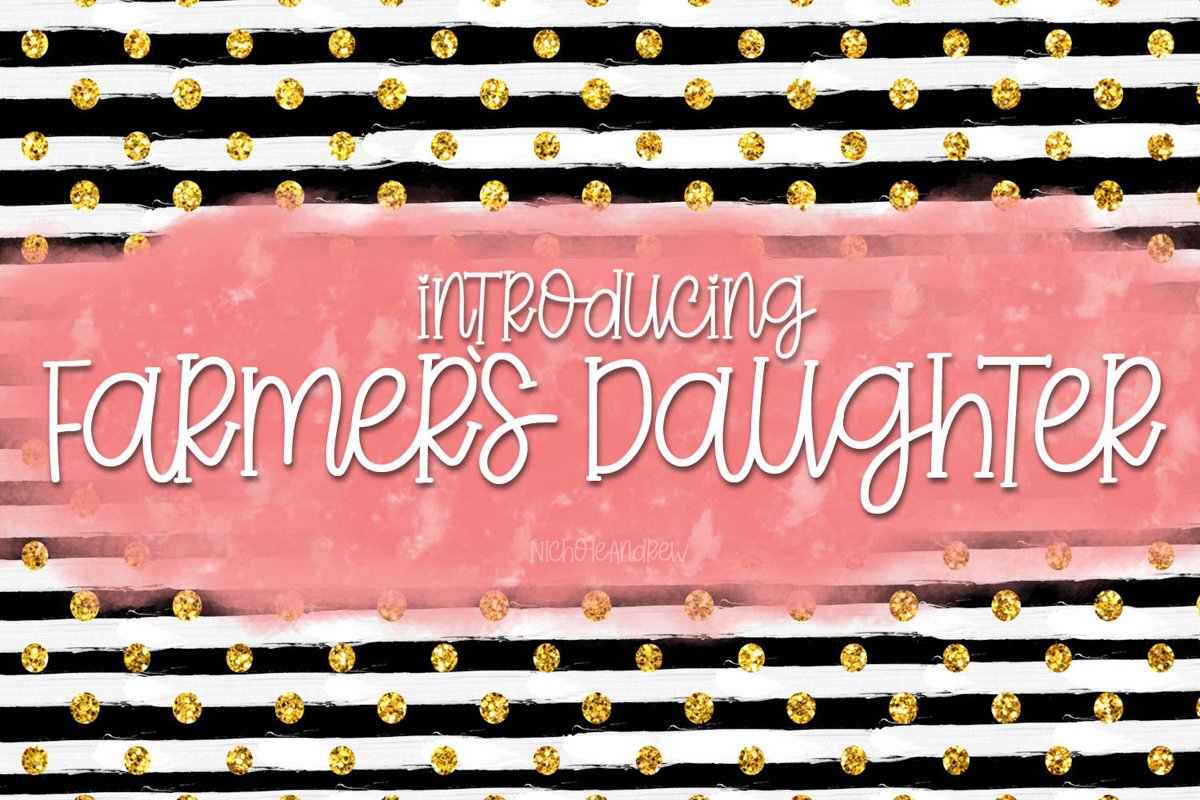 Farmer's Daughter - A Handwritten Font example image 1