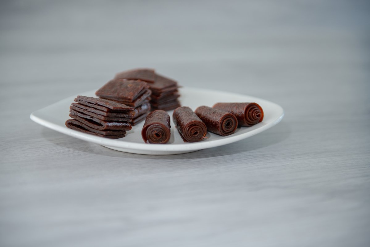 Chewing candy from sweet dough on fruit juice example image 1
